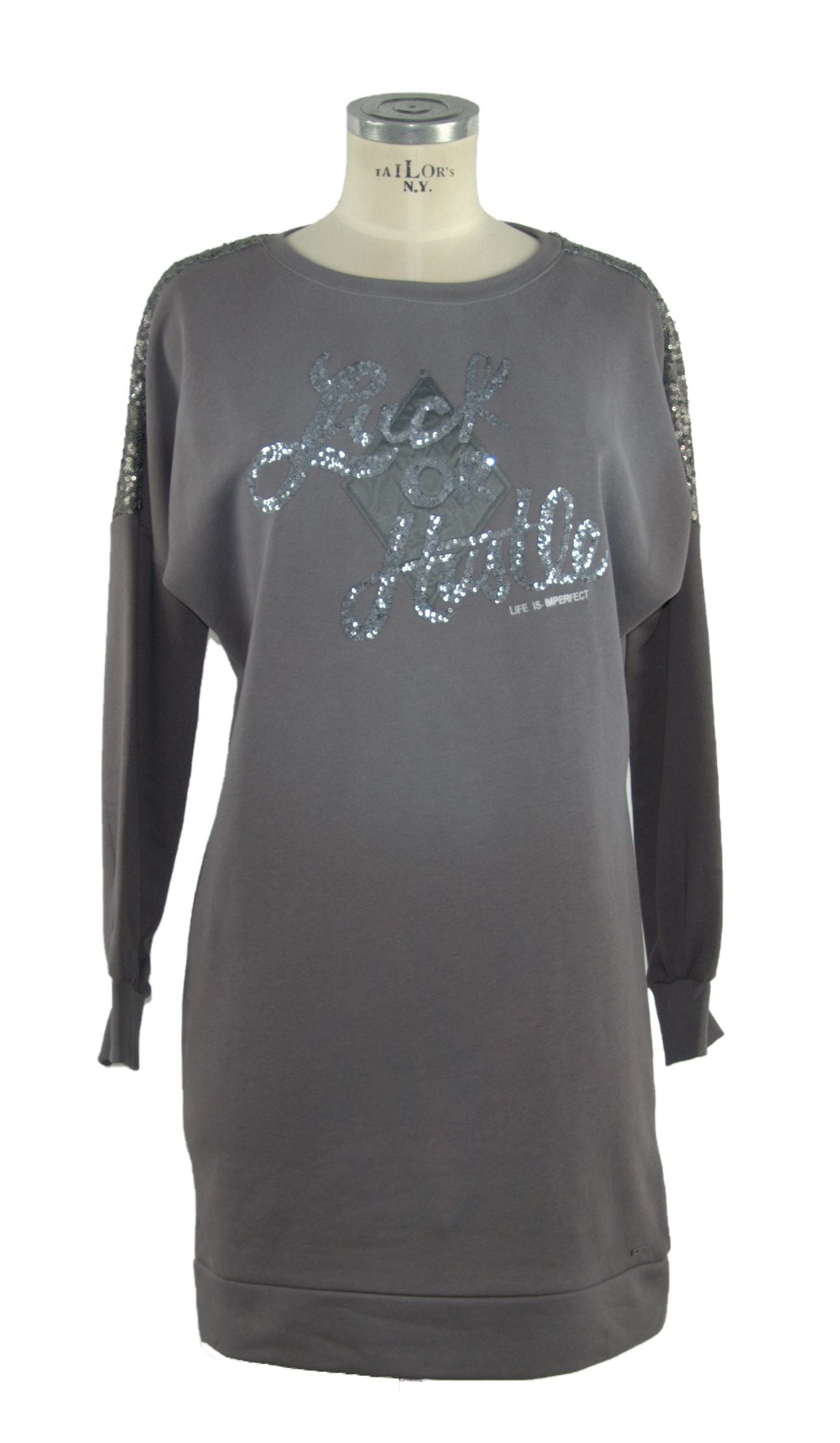 Imperfect Gray Cotton Dress