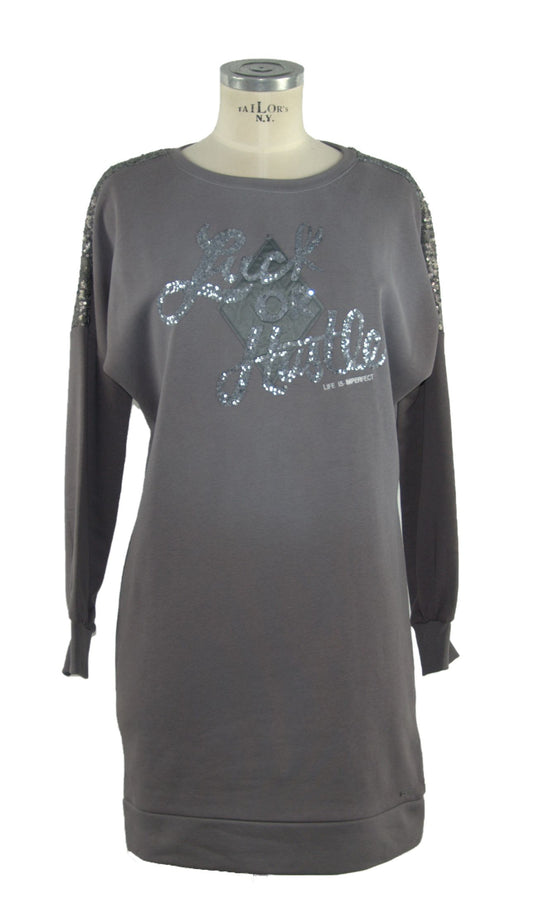 Imperfect Gray Cotton Dress
