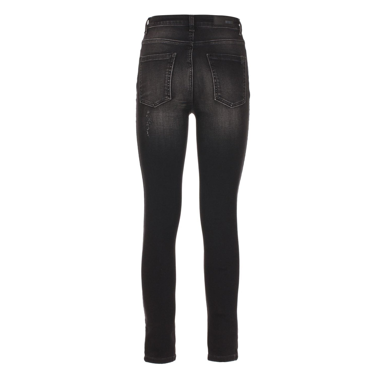 Imperfect Black Cotton Jeans & Pant