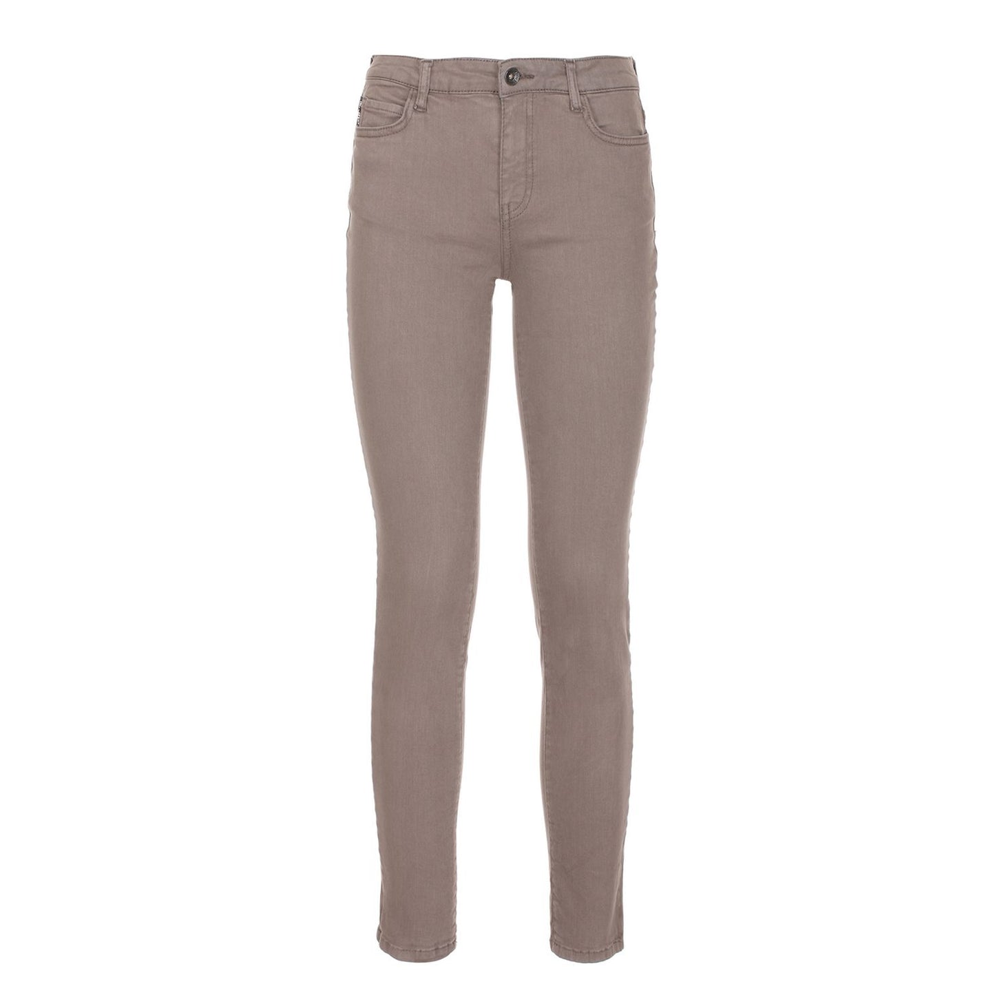 Imperfect Gray Cotton Jeans & Pant