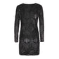 Imperfect Black Polyester Dress