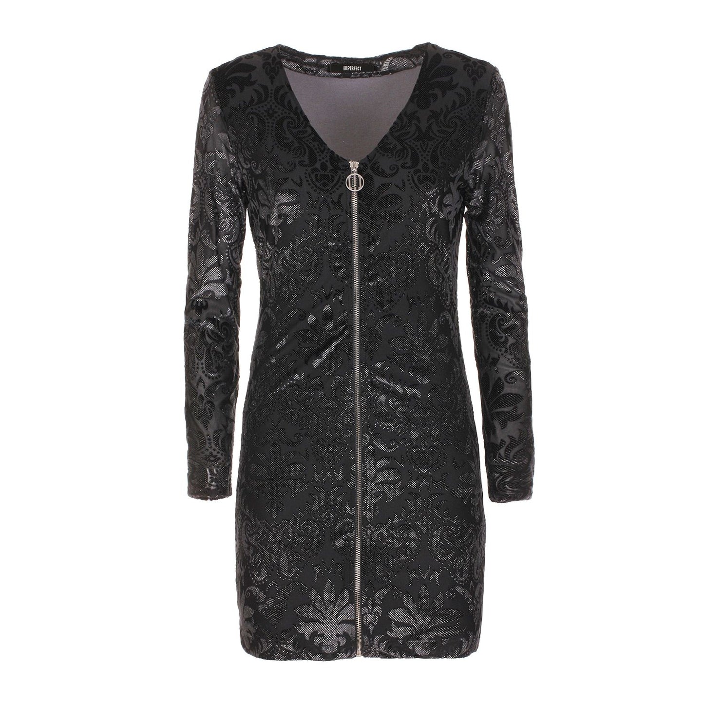 Imperfect Black Polyester Dress