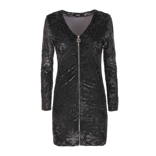 Imperfect Black Polyester Dress