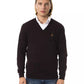 Uominitaliani Brown Merino Wool Sweater