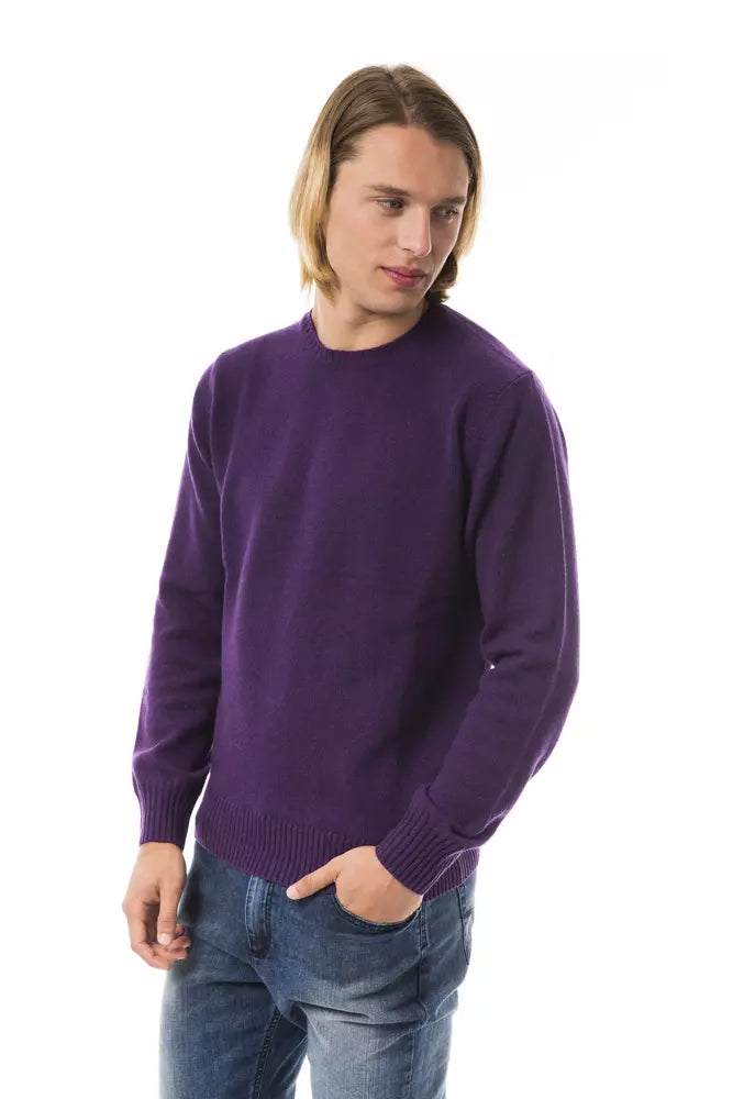 Uominitaliani Violet Wool Sweater