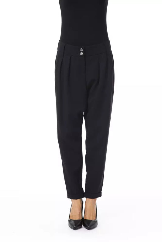 BYBLOS Black Polyester Jeans & Pant