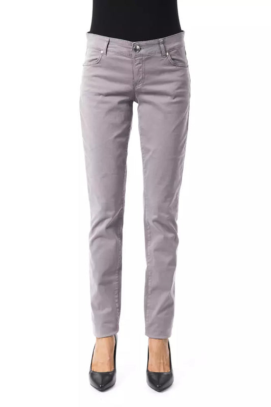 BYBLOS Gray Cotton Jeans & Pant