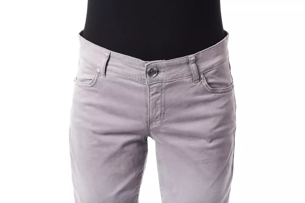 BYBLOS Gray Cotton Jeans & Pant