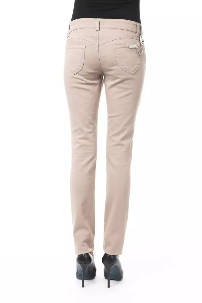 BYBLOS Beige Cotton Jeans & Pant