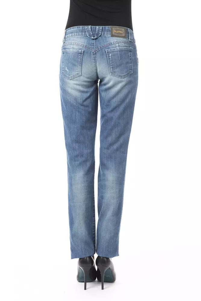 BYBLOS Blue Cotton Jeans & Pant