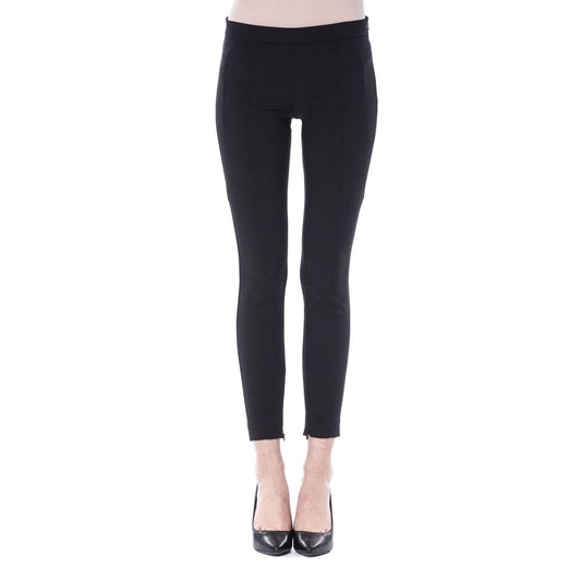 BYBLOS Black Polyester Jeans & Pant