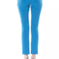 BYBLOS Light Blue Polyester Jeans & Pant
