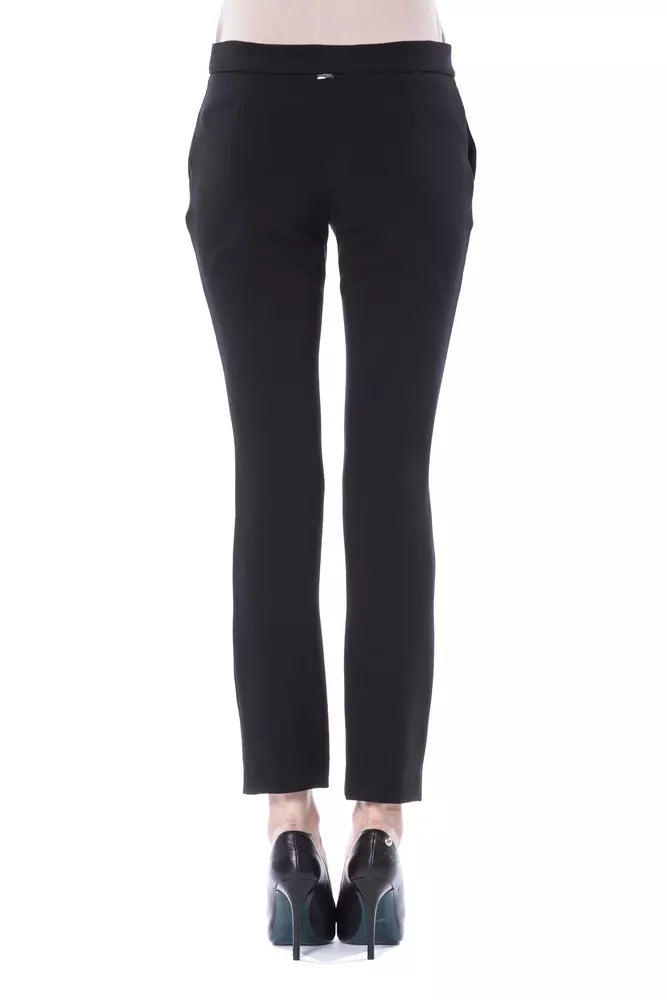 BYBLOS Black Polyester Jeans & Pant