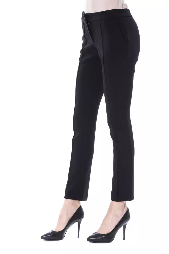 BYBLOS Black Polyester Jeans & Pant