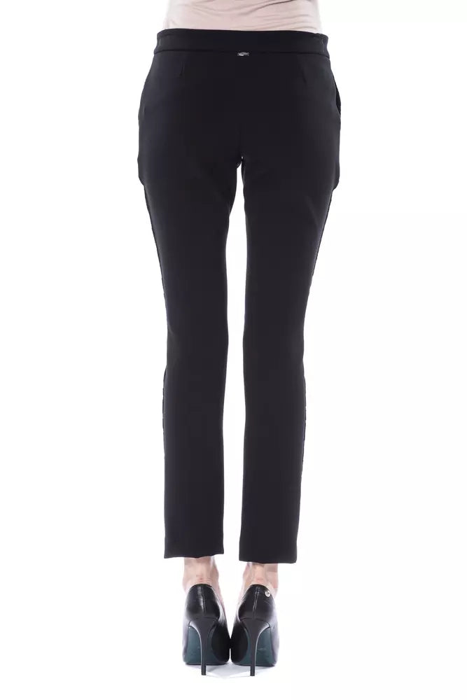 BYBLOS Black Acrylic Jeans & Pant