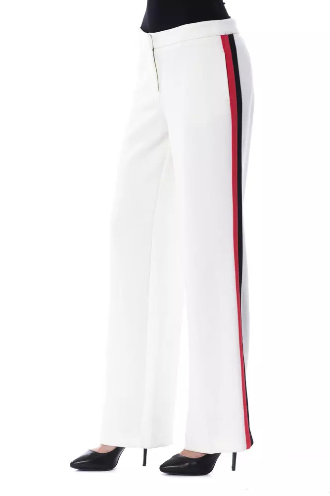 BYBLOS White Polyester Jeans & Pant