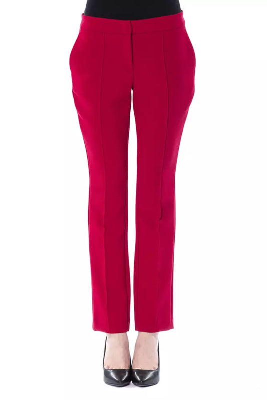 BYBLOS Fuchsia Polyester Jeans & Pant