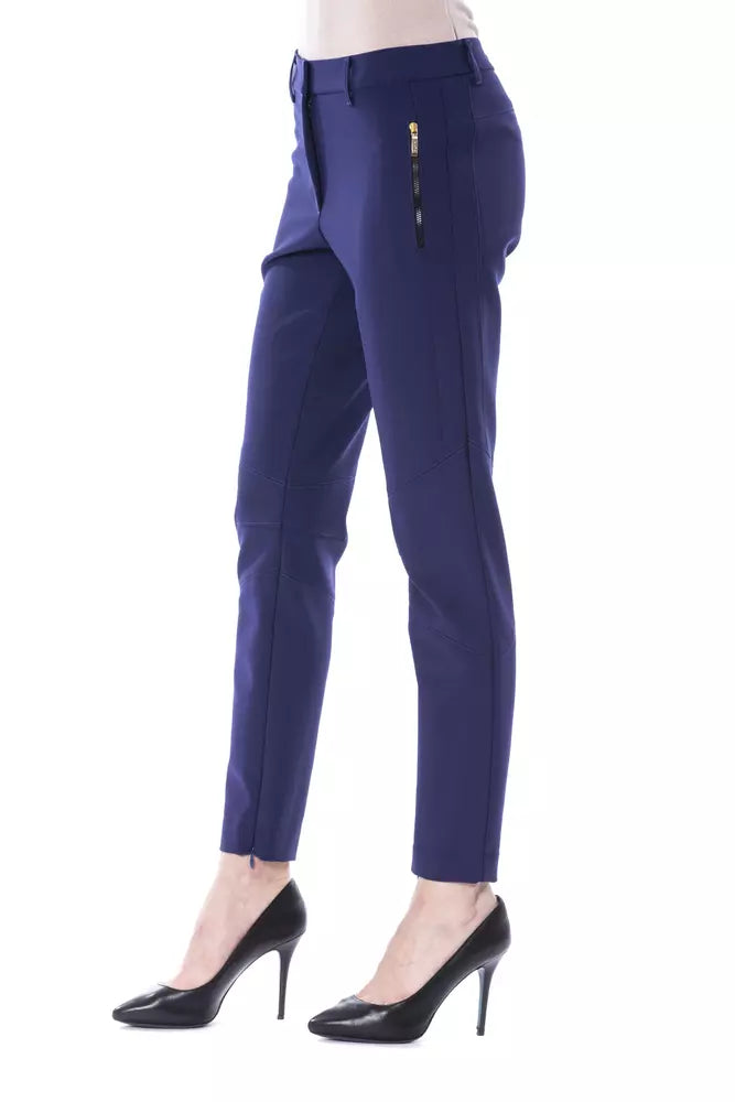 BYBLOS Blue Polyester Jeans & Pant