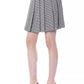BYBLOS Black/White Viscose Skirt