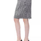 BYBLOS Black/White Viscose Skirt