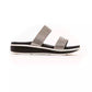 Péché Originel Silver Textile Sandal