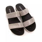 Péché Originel Silver Textile Sandal