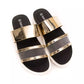 Péché Originel Gold Polyethylene Lining Material Sandal