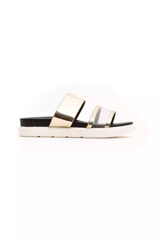 Péché Originel Gold Polyethylene Lining Material Sandal