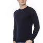Billionaire Italian Couture Blue Virgin Wool Merinos Sweater