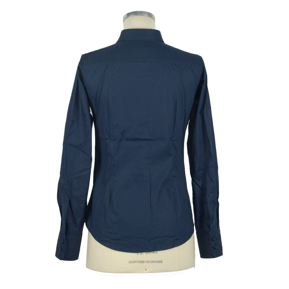 Made in Italy Blue Cotton Shirt