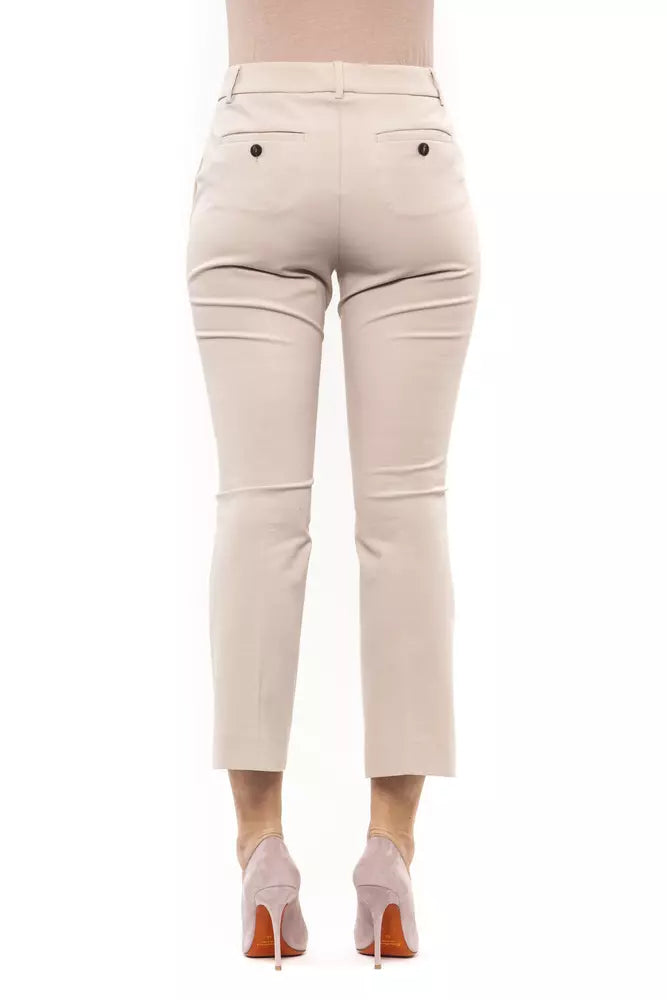 Peserico Beige Cotton Jeans & Pant
