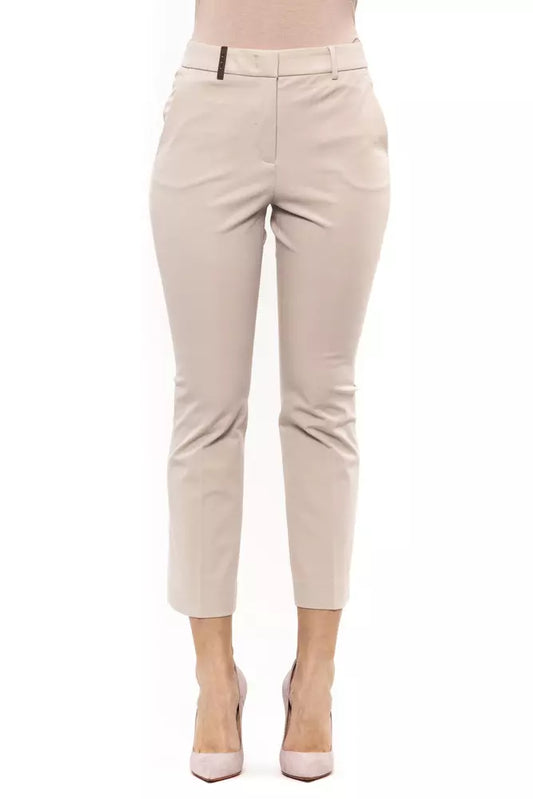 Peserico Beige Cotton Jeans & Pant