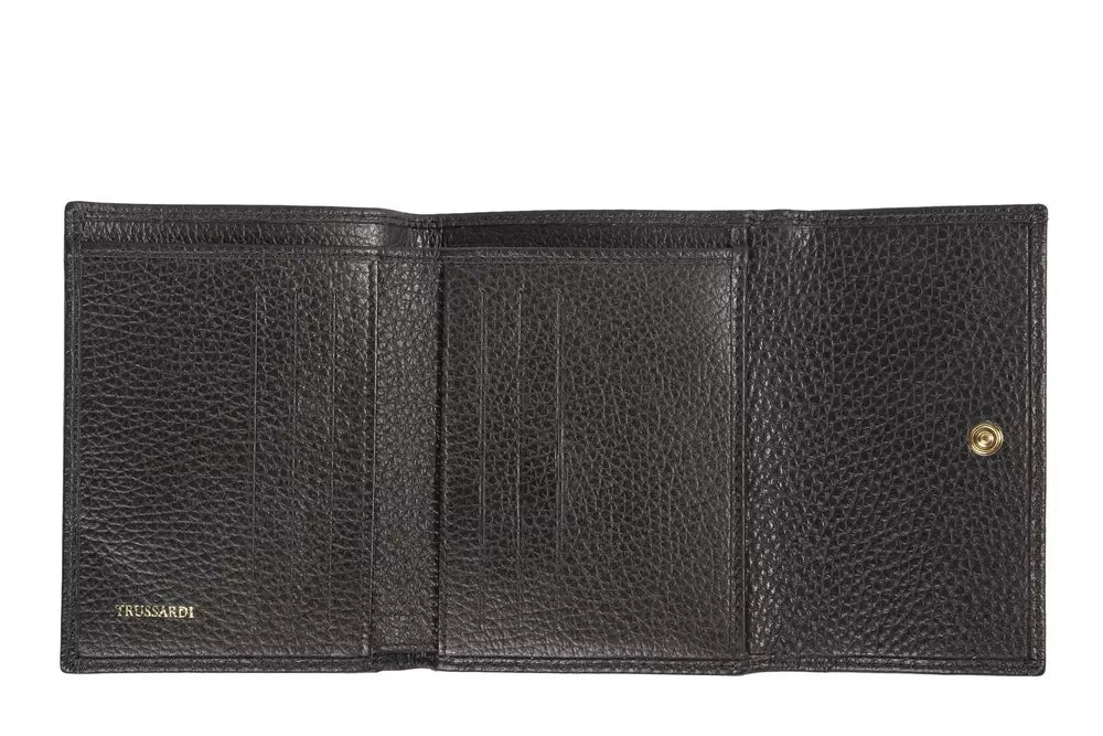 Trussardi Black Leather Wallet