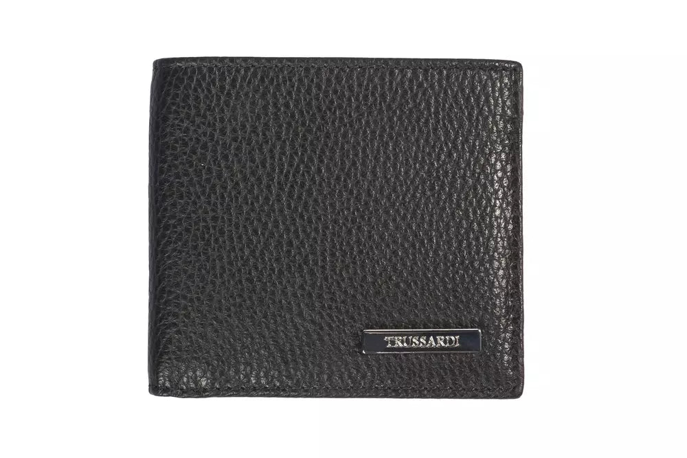 Trussardi Black Leather Wallet