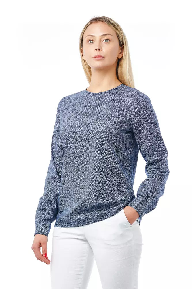 Bagutta Blue Cotton Shirt