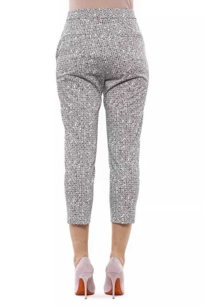 Peserico White Cotton Jeans & Pant