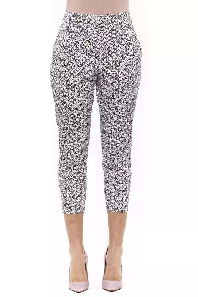 Peserico White Cotton Jeans & Pant