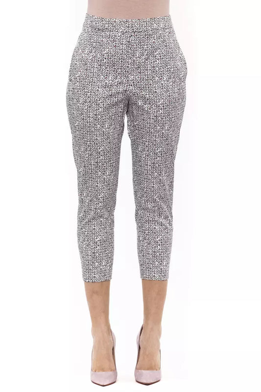 Peserico White Cotton Jeans & Pant