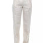 Peserico Beige/White Flax Jeans & Pants