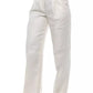 Peserico Beige/White Flax Jeans & Pants