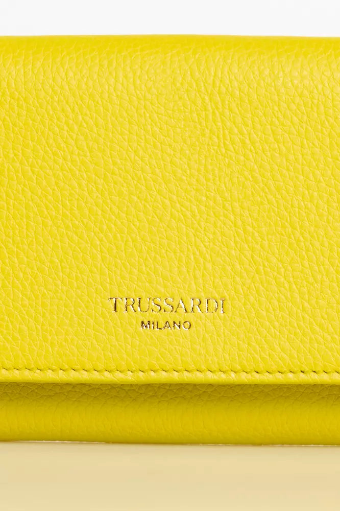Trussardi 옐로우 가죽 지갑