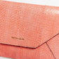 Trussardi 핑크 가죽 클러치 백