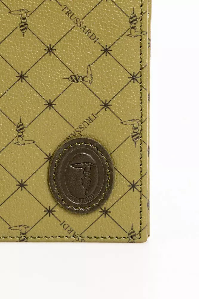 Trussardi 그린 가죽 지갑