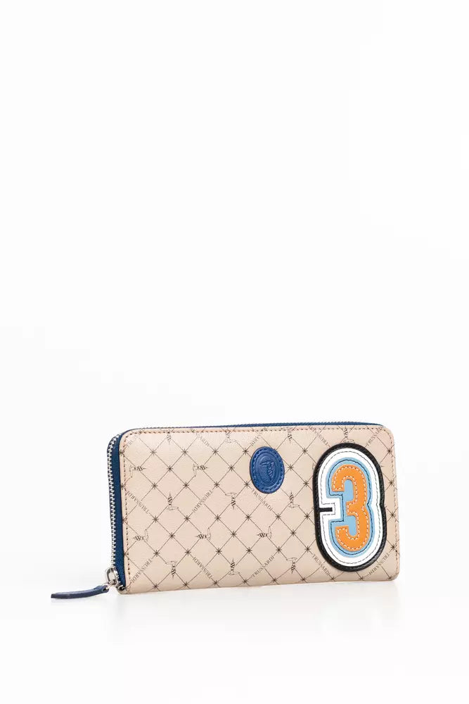 Trussardi Beige Leather Wallet