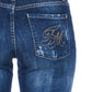 Frankie Morello Blue Cotton Jeans & Pant