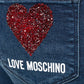 Love Moschino Blue Cotton Jeans & Pant