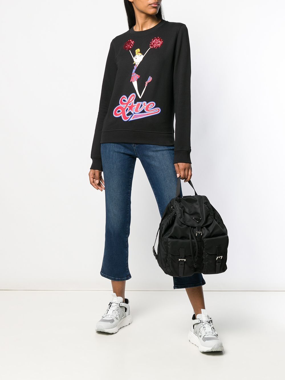 Love Moschino Blue Cotton Jeans & Pant