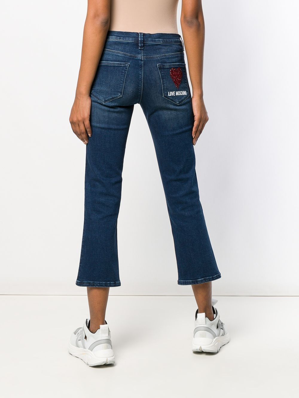 Love Moschino Blue Cotton Jeans & Pant
