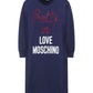 Love Moschino Blue Cotton Dress