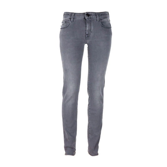 Jacob Cohen Gray Cotton Jeans & Pant